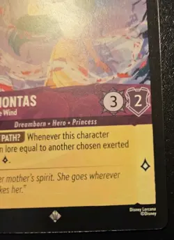 Pocahontas - Following The Wind 42/204 Super Rare Winterspell Disney Lorcana TCG - Image 5