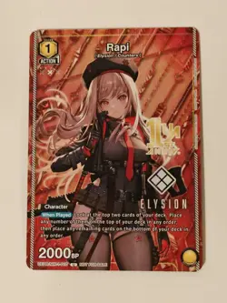 Rapi 1 Year Anniversary Promo Nikke Union Arena TCG Card - Image 1