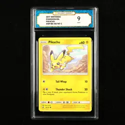 TQG 9 MINT 2017 Pokemon ENG Pikachu 40/147 C - Image 1