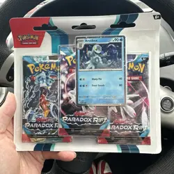 Pokemon TCG Paradox Rift Triple Pack Blister Arctibax - 3 Booster Packs & Promo - Image 1