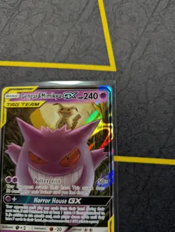 Gengar & Mimikyu GX 53/181 SM Team Up Holofoil Ultra Rare Pokemon TCG - Image 5