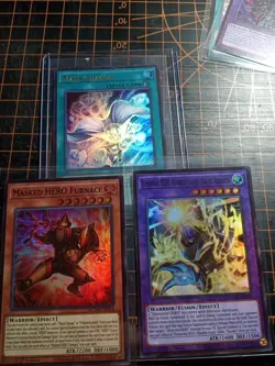 yugioh cards mask change masked hero furnace elemental thunder giant - Image 1