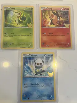 Pokemon 1st Partner Pack (Unova) - 3 Jumbo Cards ONLY - Jumbo Sleeve And TopLoad 820650809644 - Image 1