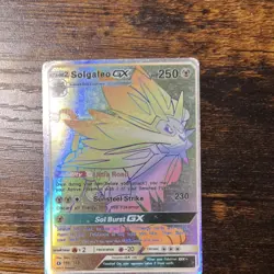 Pokemon Solgaleo GX Full Art Secret Rare Holo Card 155/149 Sun & Moon - Image 1