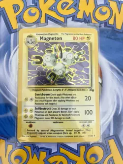 Pokemon Magneton 011/062 Fossil Rare Holo Stage 1 HP80 English Card - Image 1