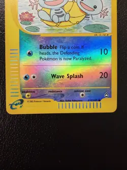 Reverse Holo Wooper 117/147 Aquapolis Reverse Holo Nintendo Pokemon Card LP - Image 3
