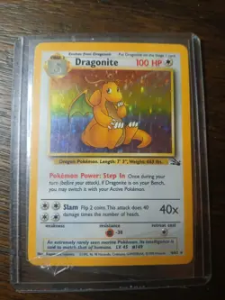 Dragonite - 4/62 - Pokemon Fossil 1st Edition Holo Rare Card WOTC SP - Image 1