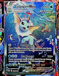 Pokemon TCG Jumbo Card Lot Vaporeon Vmax Swsh182, Dark Sylveon Swsh134 Etc MP/NM - Image 1