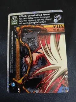 Yu Yu Hakusho TCG - Yusuke, The Raver - Complete King Set 4 Cards Near Mint - Image 2