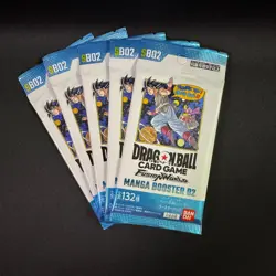 5 PACKS SB02 MANGA BOOSTER 02 DRAGON BALL SUPER Card Game Fusion World Japanese - Image 1