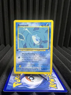 Remoraid 50/64 - 1st Edition Neo Revelation - Pokemon Card LP - Image 1
