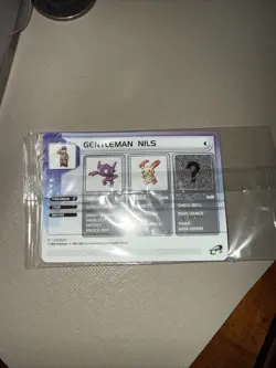 Gentleman Nils Pokemon 2003 Promo NEW SEALED CARD - Image 1