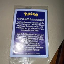 Gentleman Nils Pokemon 2003 Promo NEW SEALED CARD - Image 2