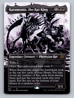 Karumonix, the Rat King (Showcase) R Phyrexia: All Will Be One 307 NM - Image 1