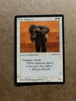 MTG Arabian Nights War Elephant (Dark) - Image 1