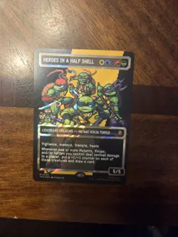 Heroes in a Half Shell (0096) (Borderless) (Surge Foil) [Teenage Mutant Ninja T - Image 1