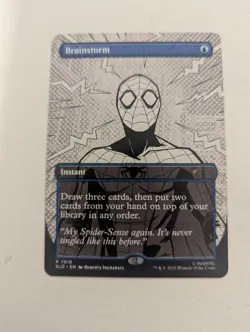 Brainstorm R Borderless #7016 | SLD Secret Lair x Marvel's Spider-Man | MTG - Image 1