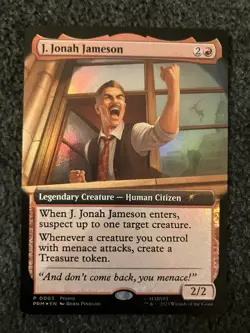 Magic MTG - J. Jonah Jameson (Extended Art) - Spider-man Promos Foil - Image 1