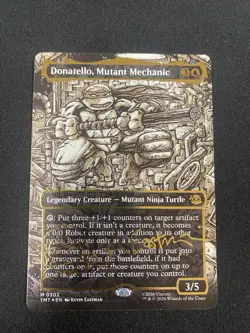 MTG Donatello, Mutant Mechanic Gold-Stamped Signature 0302 TMNT - Image 1