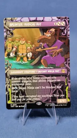 Splinter, Radical Rat - 0251 - R - Non-Foil - Showcase - TMNT - MTG - NM/M - Image 1