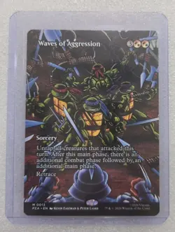 Waves of Aggression - Borderless Teenage Mutant Ninja Turtles MTG - Image 1