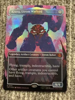 Magic The Gathering MTG Krang Utrom Warlord TMNT Foil Mythic Rare Artifact Robot - Image 1