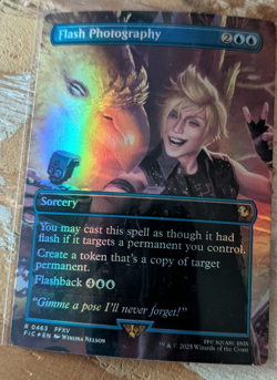 MTG Flash Photography, Final Fantasy NM Borderless FOIL - Image 1
