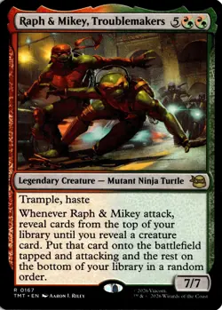 Raph & Mikey, Troublemakers 167 TMT Teenage Mutant Ninja Turtles NM - Image 1