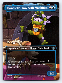 Donatello, Way with Machines Borderless - TMNT Ninja Turtles - MTG - Image 1