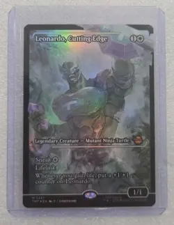 x1 Leonardo, Cutting Edge - Foil - Showcase M MTG Teenage Mutant Ninja Turtles M - Image 1