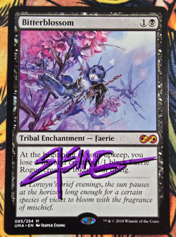 Bitterblossom Ultimate Masters (SHADOW Signed by Artist) Magic the Gathering MTG - Image 1