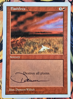 Flashfires, 5th Edition (Signed Artist's Proof) Magic the Gathering MTG! - Image 1