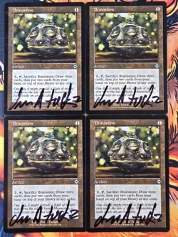 Brainstone x4 - (Signed by Artist) Magic the Gathering MTG! - Image 1