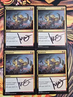 Terminate x4 - Modern Master 2017 (Signed by Artist) Magic the Gathering MTG! - Image 1
