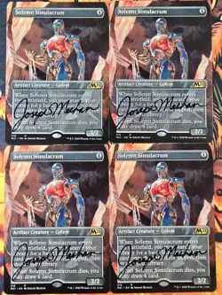 Solemn Simulacrum x4 - Alternate Art (Signed by Artist) Magic the Gathering MTG! - Image 1