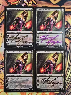 Liliana of the Veil x4 - Innistrad (Signed by Artist) Magic the Gathering MTG! - Image 1