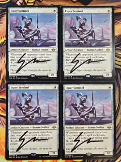 Esper Sentinel x4 - Modern Horizons 2 (Signed by Artist) Magic the Gathering MTG - Image 1