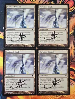Darksteel Citadel x4 - Darksteel (Signed by Artist) Magic the Gathering MTG! - Image 1