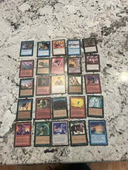 Mtg Fbb Lot x25 Magic The Gathering Foreign Legends Dark Black Border Lp-Played - Image 1