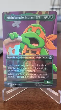 Michelangelo, Mutant BFF (FOIL) x1 - MTG Teenage Mutant Ninja Turtles TMT #198 - Image 1
