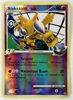 Pokemon TCG Alakazam 38/111 Rising Rivals Reverse Holo LP+ - Image 1