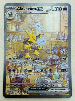 Alakazam ex 201/165 Special Illustration Rare Scarlet & Violet 151 Pokemon - NM - Image 1