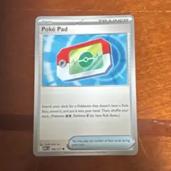 Pokemon TCG Poke Pad Trainer-Item Card 198/217 English Regular 2023 - Image 1