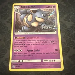 Nidoqueen SM160 [Sun & Moon Promos] Pokemon TCG - Prerelease TEAM UP HOLO - Image 1