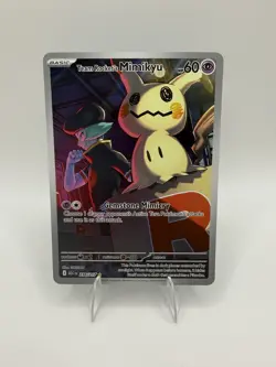 Pokemon Team Rocket's Mimikyu 238/217 ASC Basic Psychic Card 60 HP Regular - Image 1