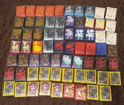 Pokemon TCG Sealed ETB Card Sleeves Assorted Lot of 69 - Image 1
