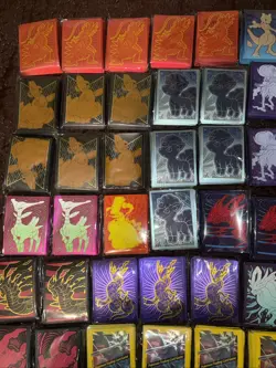 Pokemon TCG Sealed ETB Card Sleeves Assorted Lot of 69 - Image 2