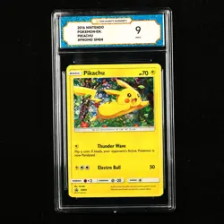 TQG 9 MINT 2016 Pokemon ENG Pikachu SM04 Promo - Image 1