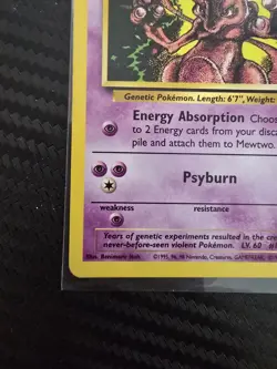 Mewtwo Pokemon First Movie Black Star Promo #14 Wotc Vintage NM/VLP - Image 2