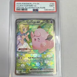 Pokemon Lillie's Clefairy ex 184/159 Special Illustration Rare Holo PSA 9 SIR - Image 1